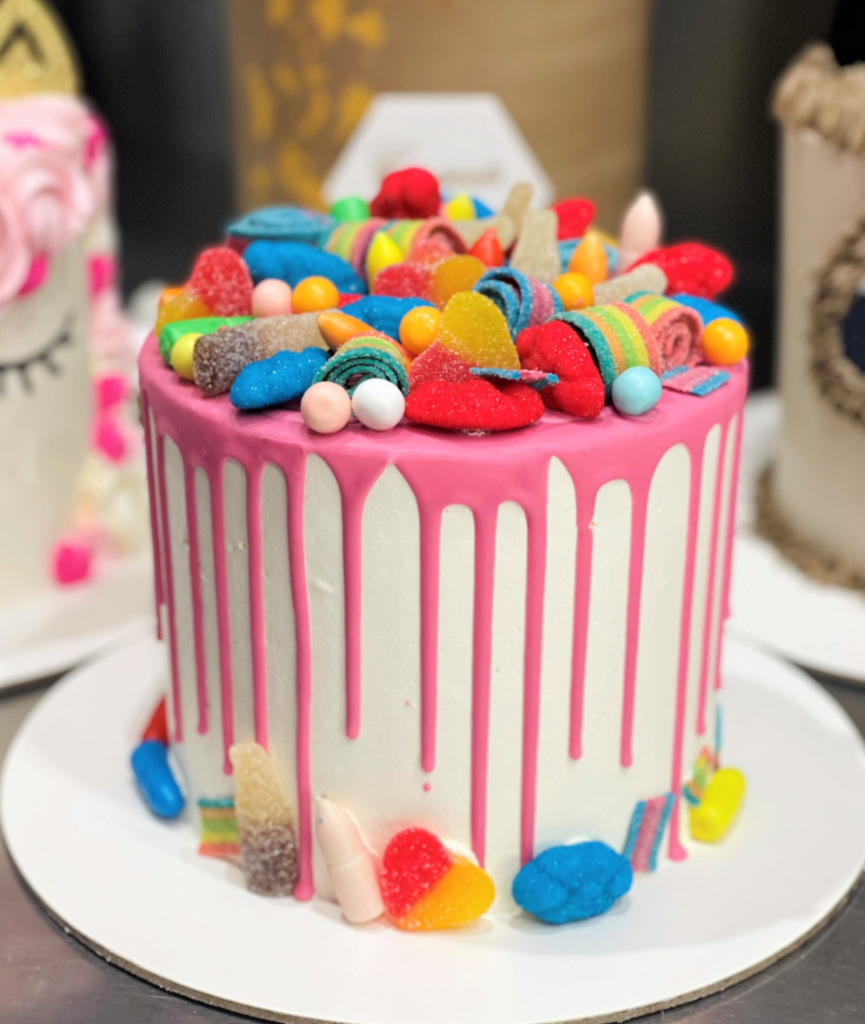 Candy Overload Pink Cake Last Minute - Sugar Whipped Cakes Website