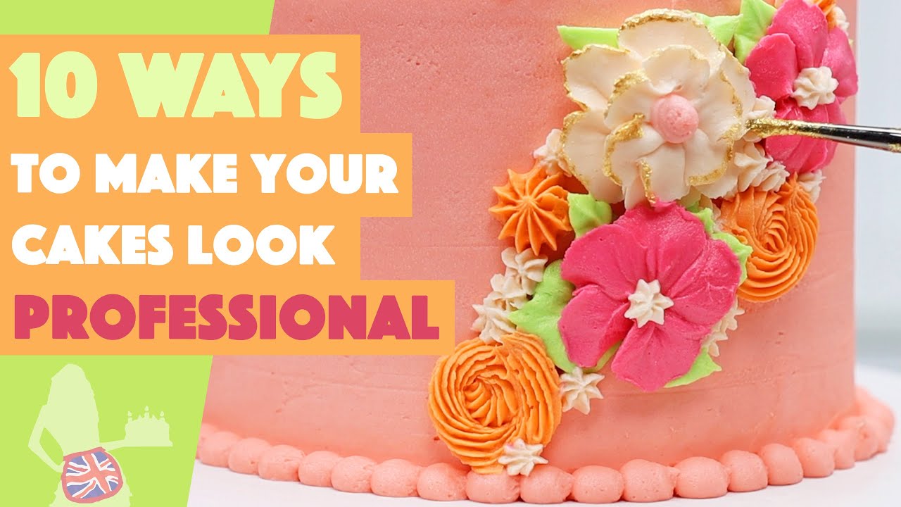 What makes a cake look professional?