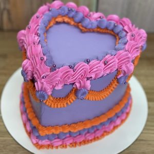 Beauty Heart Vintage Cake