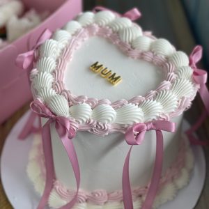 Mother's Day Vintage Heart Cake