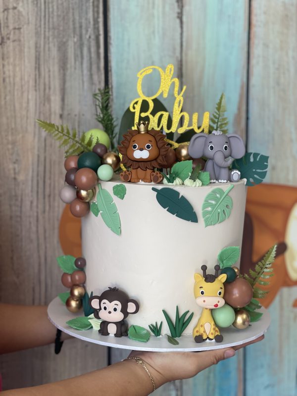 Baby Jungle animals Cake