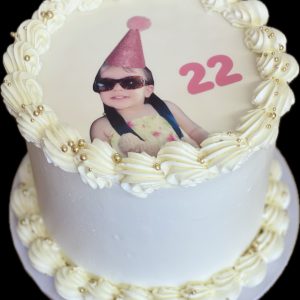 A Custom Image Cake Round