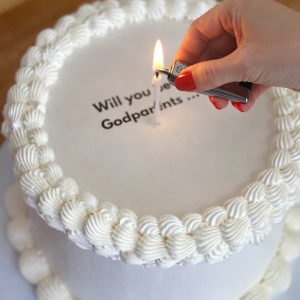 Burn Away Cake - Simple White Design
