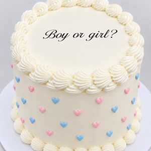 Burn Away Cake Gender Reveal